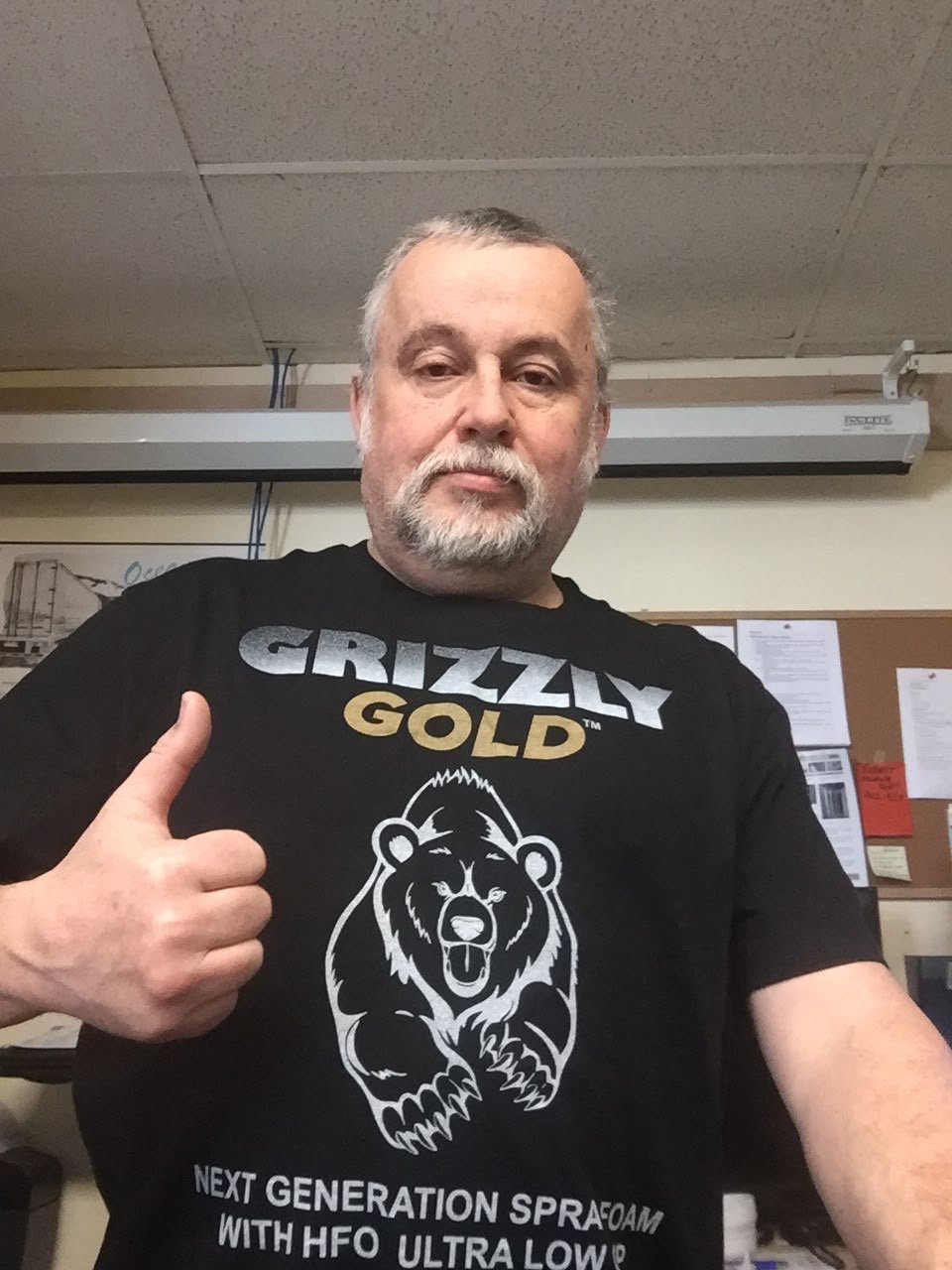 Keith Bowie, Chairman of the Board, CUFCA, wearing an Ecologic Grizzly Gold spray foam jacket